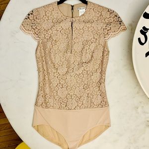 Alice+Olivia lacy top bodysuit